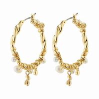Load image into Gallery viewer, ANA PEARL &amp; CRYSTAL HOOPS
