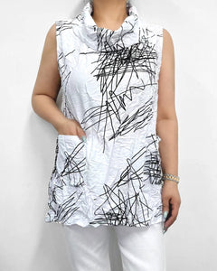 S24 Cowl Neck Tank w Pockets AT-120