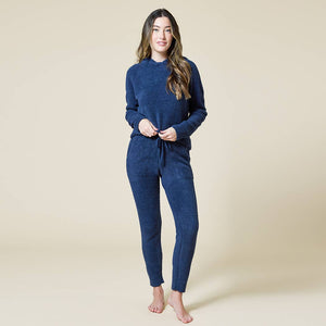 Softies - Women's Solid Marshmallow Hoodie Lounge Set with Jogger Pant