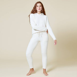 Softies - Women's Solid Marshmallow Hoodie Lounge Set with Jogger Pant