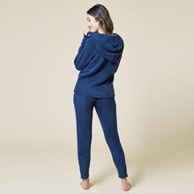 Load image into Gallery viewer, Softies - Women's Solid Marshmallow Hoodie Lounge Set with Jogger Pant
