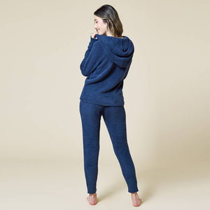 Softies - Women's Solid Marshmallow Hoodie Lounge Set with Jogger Pant