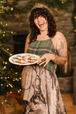 Load image into Gallery viewer, Market of Stars (Worldwide) - Winter Wish Bohéme Long Maxi Slip Dress w/ Christmas Deer
