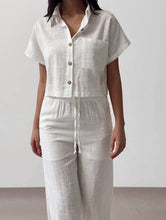 Load image into Gallery viewer, SS26 7902 ANAZ Cropped Linen Summer Shirts
