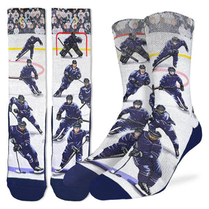Good Luck Sock - Men's Ice Hockey Players, Blue Socks