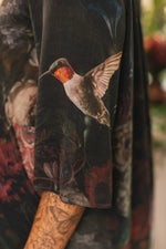Load image into Gallery viewer, Market of Stars (Worldwide) - Flight of Fancy Artist Dress Tunic w/ Pockets &amp; Hummingbirds
