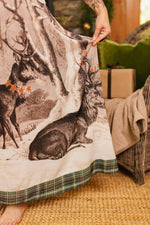 Load image into Gallery viewer, Market of Stars (Worldwide) - Winter Wish Bohéme Long Maxi Slip Dress w/ Christmas Deer
