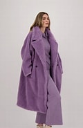 Load image into Gallery viewer, SS 25 Faux Berber Long Coat 424820
