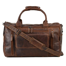 Load image into Gallery viewer, Greenwood Leather - Leather Travel Bag Large - Casual Vintage Look - GW12790
