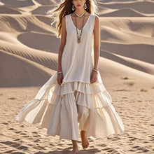 Load image into Gallery viewer, SS26 Spring Cotton Linen Sleeveless Maxi Dress
