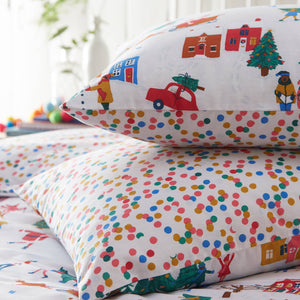 Riva Home - Christmas Together Festive Duvet Cover Set Multicolour