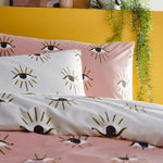 Load image into Gallery viewer, Riva Home - Theia Abstract Eye Duvet Cover Set Blush
