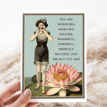 Load image into Gallery viewer, Cheerful Whimsies - Greeting Card. You Are Incredible, Adorable, Loveable...
