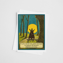 Load image into Gallery viewer, Cheerful Whimsies - Greeting Card. I Love You To The Moon And Back To Infinity..
