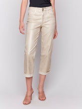 Load image into Gallery viewer, FOIL CUFF STRAIGHT LEG PANTS
