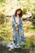 Load image into Gallery viewer, Market of Stars - Let The Light In Printed Long Duster Bamboo Kimono Robe
