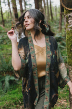 Load image into Gallery viewer, Heartwork Bamboo Bohemian Kimono Cardigan with Belt
