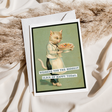 Load image into Gallery viewer, Cheerful Whimsies - Greeting Card. Wishing You The Biggest Slice Of Happy Today.
