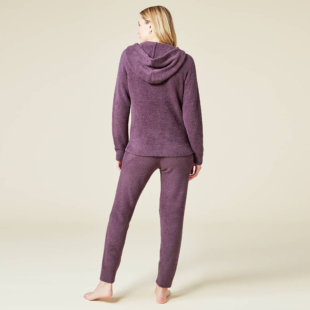Softies - Women's Solid Marshmallow Hoodie Lounge Set with Jogger Pant