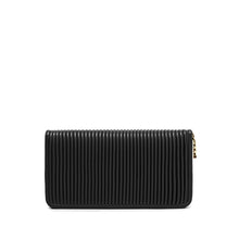 Load image into Gallery viewer, Pixie Mood - Sandy - Recycled Vegan Pleated Wallet - Black Pleated
