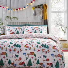 Load image into Gallery viewer, Riva Home - Christmas Together Festive Duvet Cover Set Multicolour
