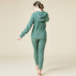 Load image into Gallery viewer, Softies - Women&#39;s Solid Marshmallow Hoodie Lounge Set with Jogger Pant
