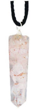 Load image into Gallery viewer, Sansaara Living - Orgone Point Pendant, Carded - Rose Quartz, 4.5"
