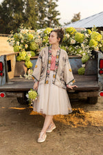 Load image into Gallery viewer, Market of Stars - Take My Hand Printed Bamboo Bohemian Cropped Kimono
