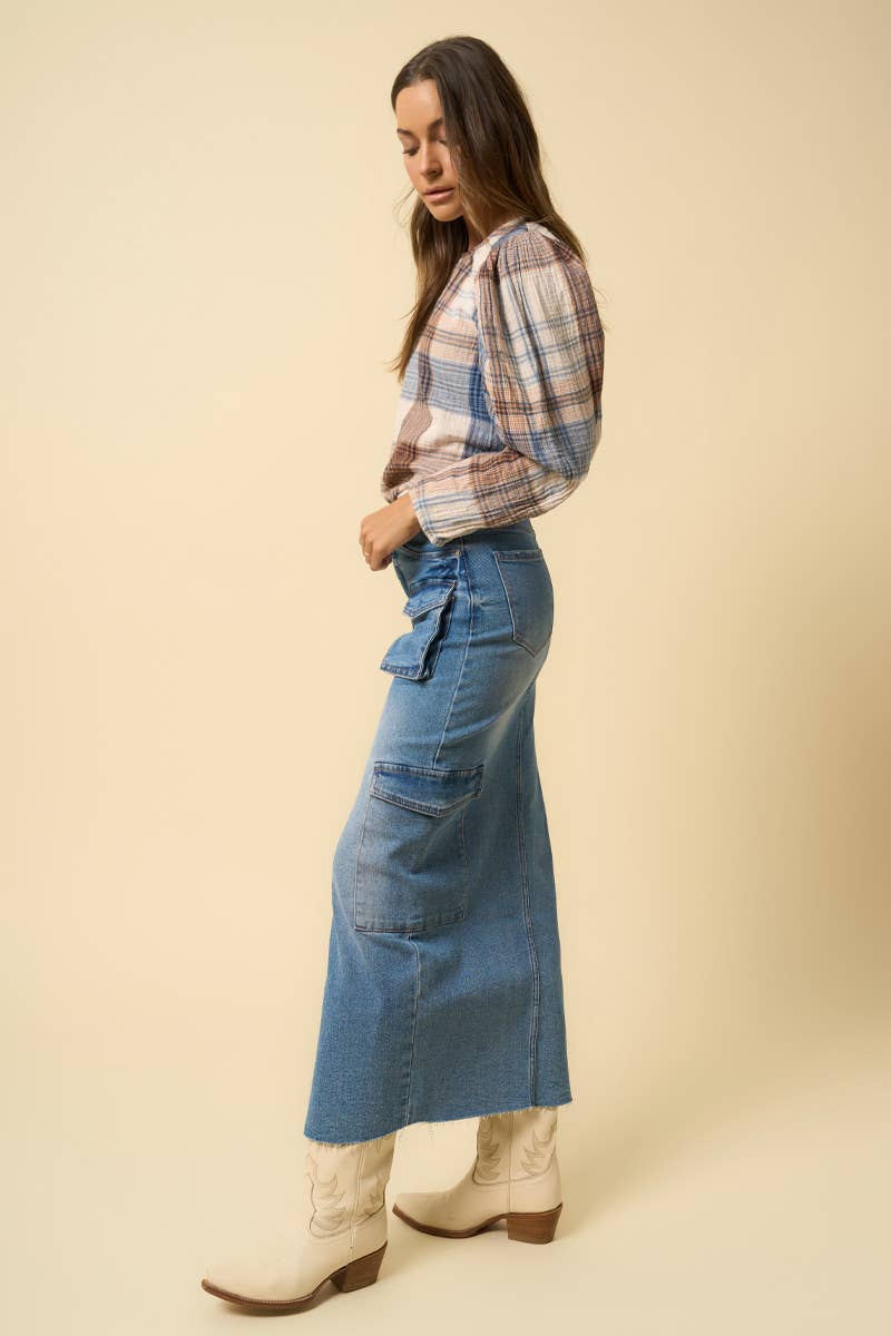 Insane Gene USA - SUPER MAXI CARGO SKIRT: L
