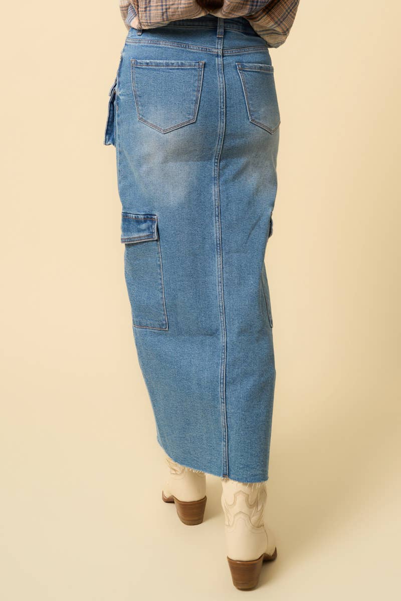 Insane Gene USA - SUPER MAXI CARGO SKIRT: L