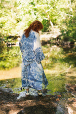 Load image into Gallery viewer, Market of Stars - Let The Light In Printed Long Duster Bamboo Kimono Robe
