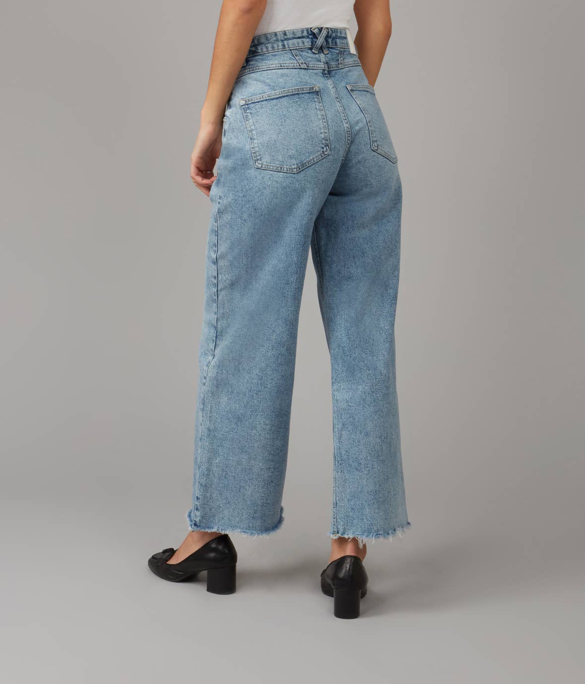 Lola Jeans - MILAN-JB High Rise Wide Leg Jeans 31" Inseam: 31 / 31" Inseam / Jaded Blue