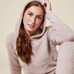 Load image into Gallery viewer, Softies - Women&#39;s Solid Marshmallow Hoodie Lounge Set with Jogger Pant

