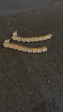 Load and play video in Gallery viewer, SWAROVSKI CRYSTAL STRAIGHT EARRING #118
