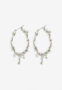 Load image into Gallery viewer, ANA PEARL &amp; CRYSTAL HOOPS
