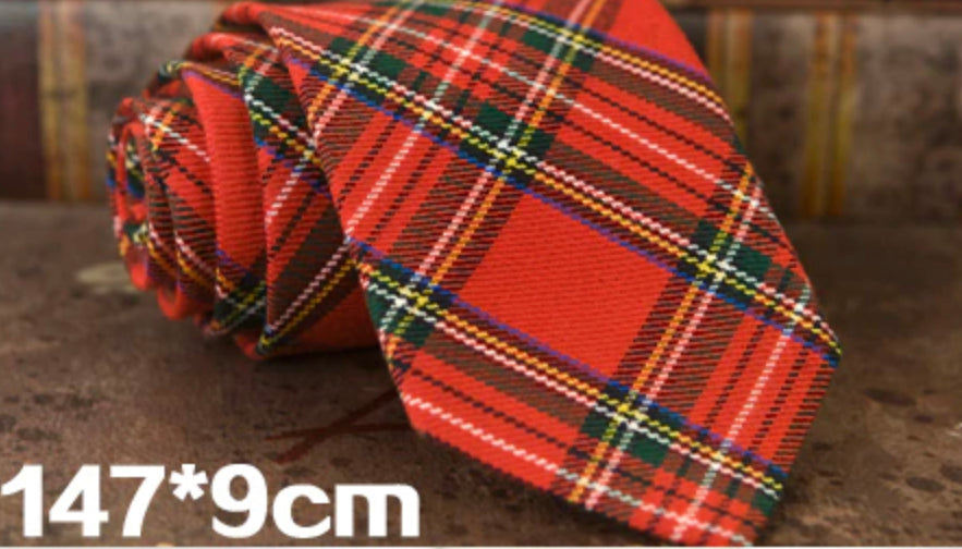 UNISEX MENS AND WOMENS TARTAN TIES