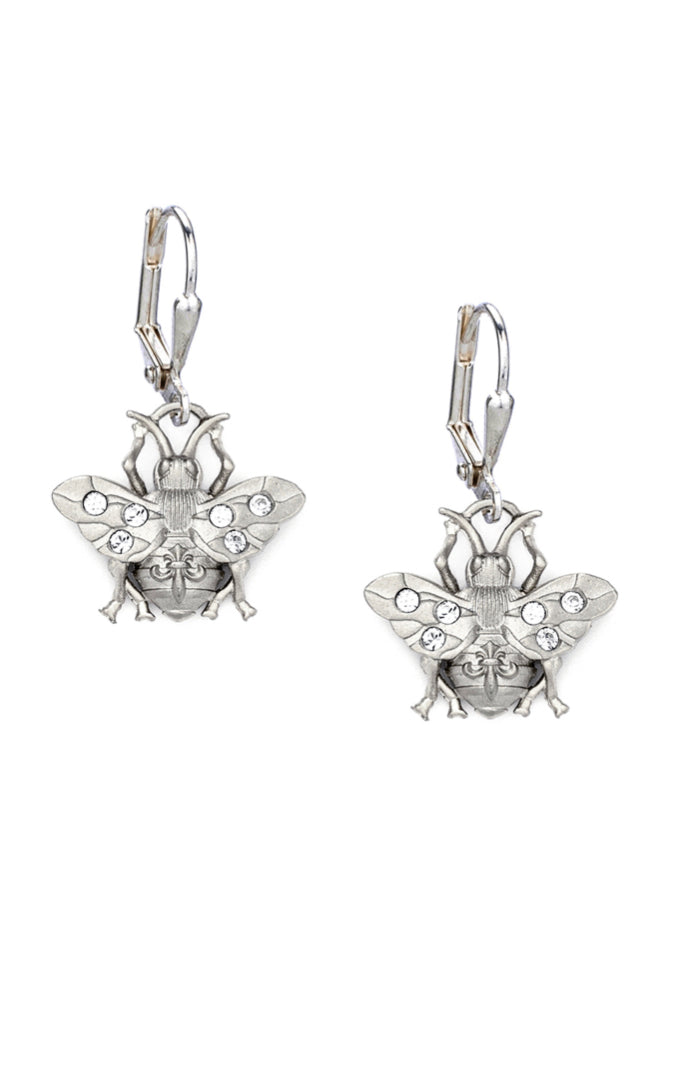 FRENCH KANDE  fkp110 BEE EARRINGS SILVER