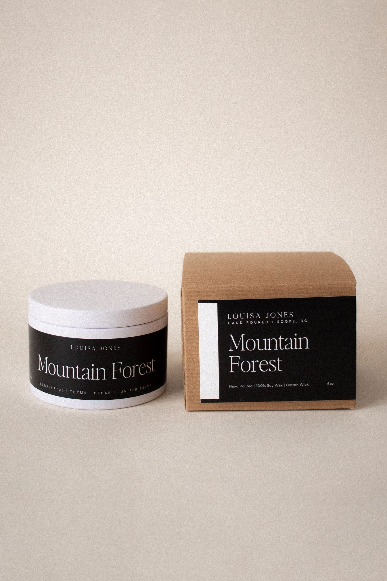 LOUISA JONES CANDLES 6 OZ MOUNTAIN FOREST