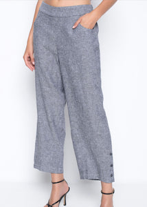 WIDE LEG CROP VM901 GREY