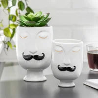 MOUSTACHE VASE