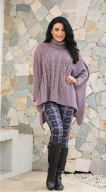 Load image into Gallery viewer, KNIT TUNIC SIDE SLITS 82890 LILAC
