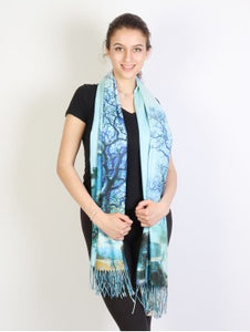 OIL PAINTING SCARF SF1653