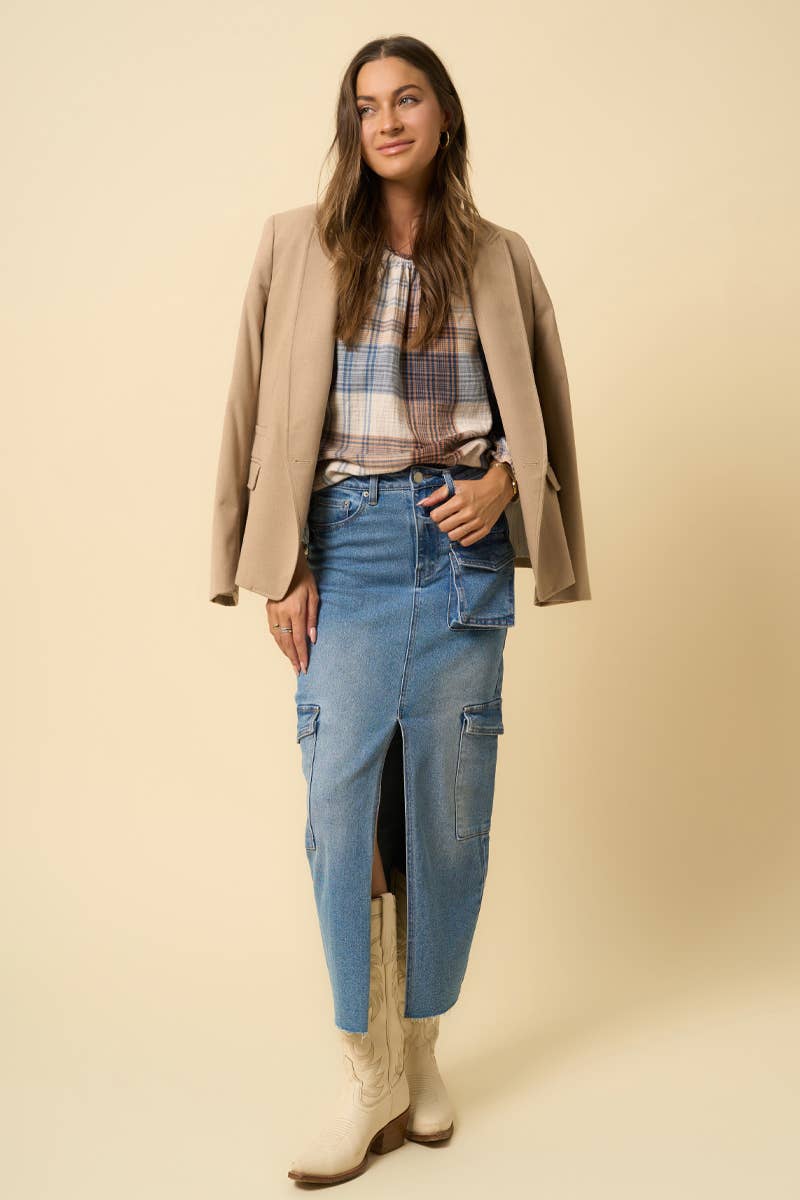 Insane Gene USA - SUPER MAXI CARGO SKIRT: L