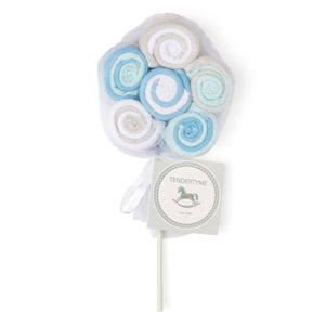 12 Pack Lollipop Washcloth - Blue