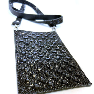 BUBBLES AND BLING CELLPHONE PURSE WITH DIAMONDS