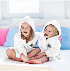 KIDS SPA TERRY ROBE WITH BAG