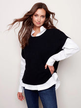 Load image into Gallery viewer, FUNNEL NECK VEST WITH SIDE BUTTON C2451/736A
