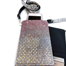 Load image into Gallery viewer, BUBBLES AND BLING CELLPHONE PURSE WITH DIAMONDS
