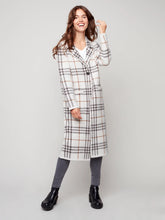 Load image into Gallery viewer, LONG PLAID CARDIGAN C2427/356B

