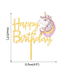 Load image into Gallery viewer, UNICORN CAKE TOPPERS
